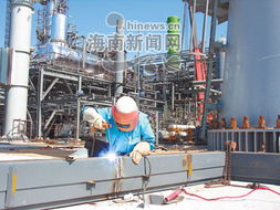 中海油东方化工城工人为海南大工业甘洒汗水