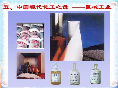 以食盐为原料的化工产品